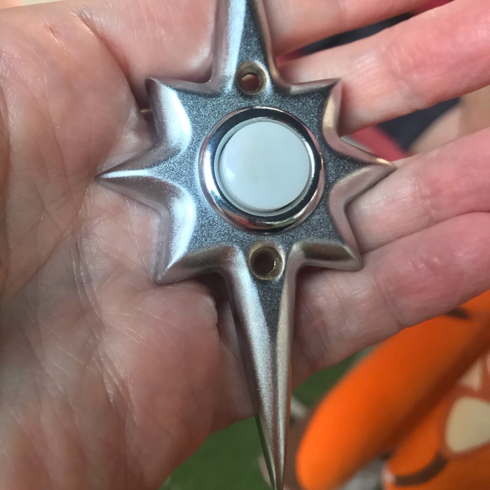 ✨Vintage MCM Atomic Starburst RITTENHOUSE Doorbell push button - Picture 5 of 8